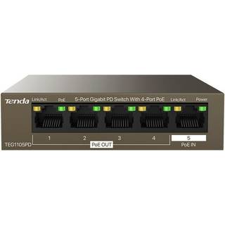 Tenda TEG1105PD 5-Port Gigabit PD Switch (4-Port PoE)