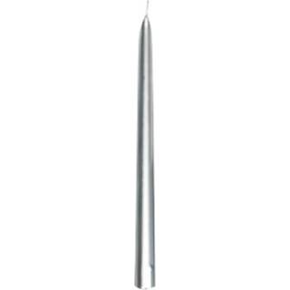 DUNI Antiklys Sølv 10 x 10 stk 260 x Ø22 mm (180338)