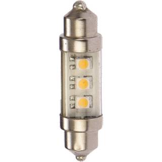LED-pære NauticLED, 10 - 35 V, 0.5 W, Ø10 x 37 mm, Pinol, med varm hvidt lys, 1-pack