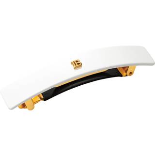 Balmain Hair Couture Cellulose Acetate Barrette pour Cheveux M White