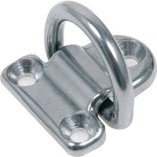 Foldbar padeye, rustfri, 65 x 64 mm, 3 huller