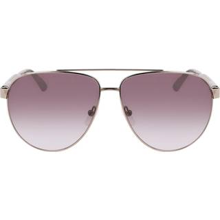 Calvin Klein Unisex CK21132S 009 Solbriller Metal Rifle tønde Violet Pilot Skygge