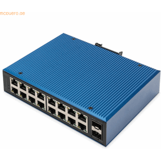 DIGITUS - switch - industrial - 16 ports - unmanaged