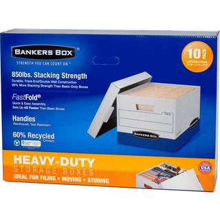 Bankers Box Heavy Duty File Boxes Brev/Legal 10 Count