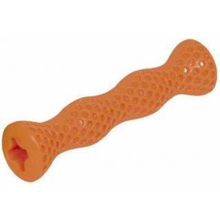 Hundelegetøj, Rubber Line Stick Wave - Orange - 17