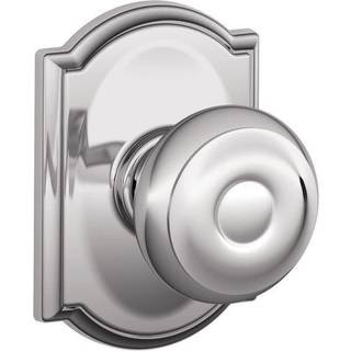 Schlage F10 Geo 625 Cam Camelot Collection Georgian Passage Knob Bright Chrome