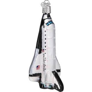 Old World Christmas Space Shuttle Glass bl?st ornamenter til juletr?