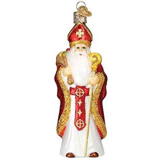 Old World Christmas Sankt Nikolaus glasblæste juleornamenter - håndlavet juletræspynt