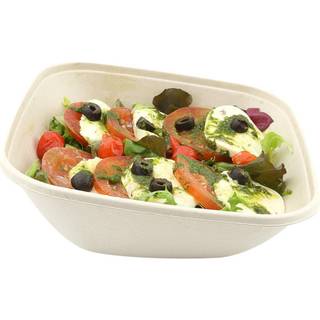 50 stk. Bagasse bakke - brun 750 ml