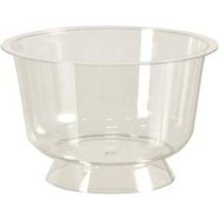 Dessertbæger på fod 200 ml, 600 stk klar plast Ø95 x H61mm