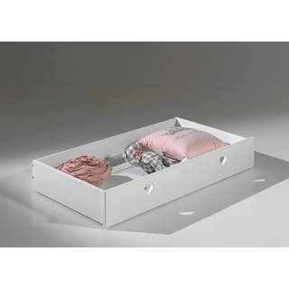 Seng med opbevaring Amori underseng 90 x 190 cm – hvid