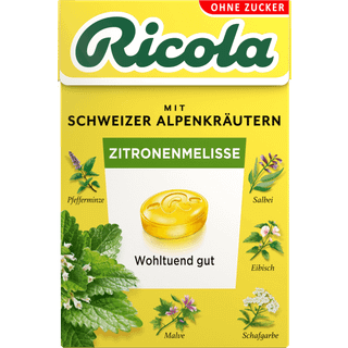 Ricola Citronmelisse/ uden sukker 50 g.