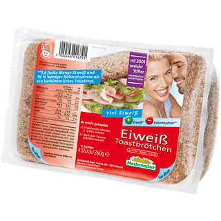 Proteinbrød toastboller (4 boller)