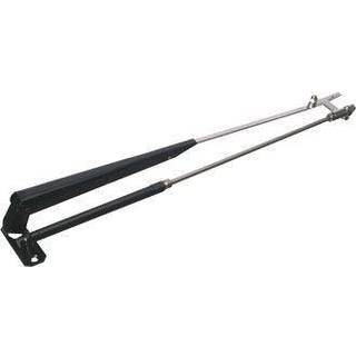Parallelarm / viskerarm båd, sort/sølv, 380 - 430 mm (15" - 16.9")