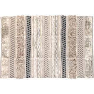 Tæppe DKD Home Decor 180 x 120 x 1 cm Sort Beige Bomuld Boho