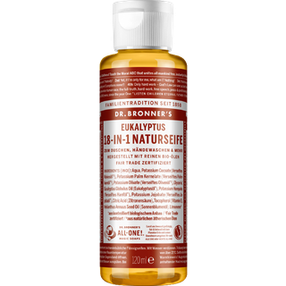 Dr. Bronner's Pleje Flydende sæber Eucalyptus 18-in-1 Natural Soap 120 ml (475,00 kr / 1 l) - 120 ml