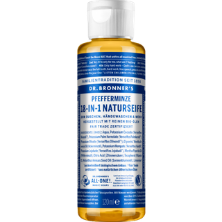 Dr-Bronners Pleje Flydende-saeberPeppermint 18-in-1 Natural Soap 120 ml (458,00 kr / 1 l) - 120 ml