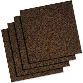 Universal 43403 korkflisepaneler m?rkebrun 12 x 12 4/pakke