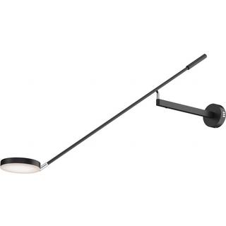 Maytoni LED-væglampe Fad, sort, metal 100 cm justerbar