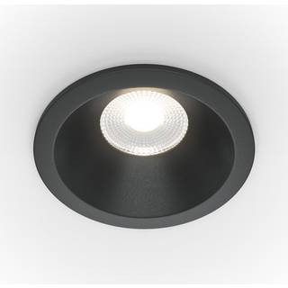 Maytoni Zoom LED-indbygningslampe 930 IP65 rund triac, sort