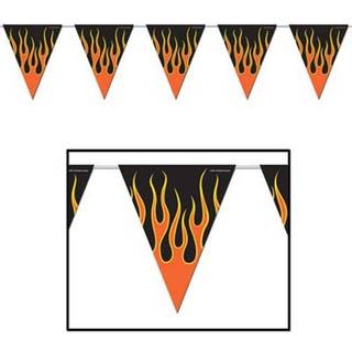 Flame Pennant Banner Party Accessory (1 Count) (1/PKG)