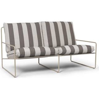 Ferm Living Desert 2-pers. sofa Cash stripe/Chocolate