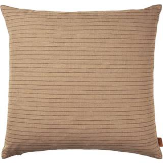 Brown Cotton Cushion Cover - Stripe
