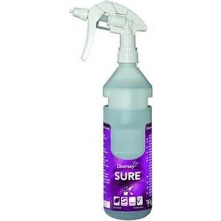 Diversey SURE Cleaner/desinf Tom flaske 6 stk Divermite/Diverflow (7524029)
