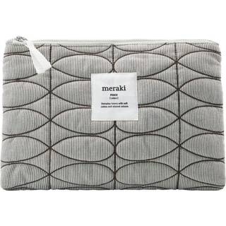 Meraki - (Stor) Makeup pung, MKMentha, Lys grå/armygrøn - Lys grå/armygrøn