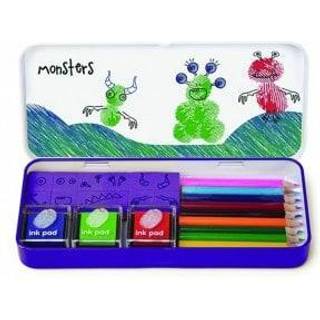 NPW - Finger Print Art Set Monsters