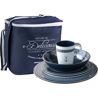 Melaminservice Marine Business Sailor Soul, hvid/blå, 17 dele