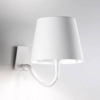 Zafferano Poldina LED-væglampe med genopladeligt batteri, hvid