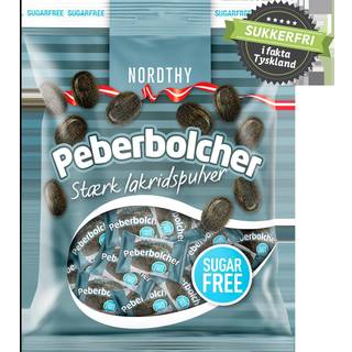 Nordthy Sukkerfri Peberbolcher 1 x 125 g indpakket