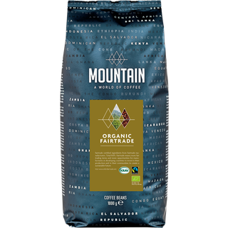 Mountain Økologisk Fairtrade darkroast KRAV helbønner 1000g