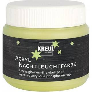 Schablonierfarbe Nachtleuchtfarbe gelb 150ml - Gelb Nachtleuchtend