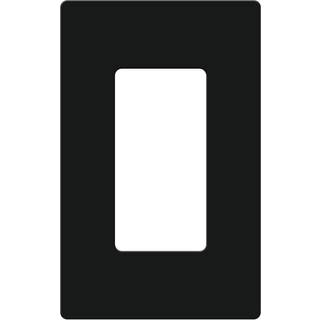 Lutron CW-1B-BL CLARO Single Gang Rocker Wallplate Black