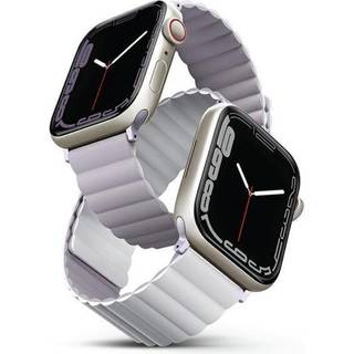 Apple Watch (38/40/SE/41/42mm) UNIQ Revix Vendbar Urrem Magnetisk - Lilla / Hvid