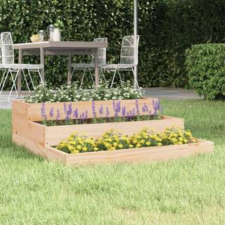 plantekasse 78x78x27 cm massivt fyrretræ