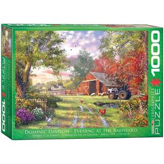 Eurografik aften ved Barnyard af Dominic Davison Jigsaw Puzzle (1000-stykke)