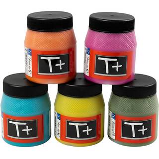 Tavlemaling i Ass. Farver - 5x250ml Sæt