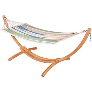 ChilloungeÂ® Wood Set (single, Green Bay, Nature) - Hængekøje