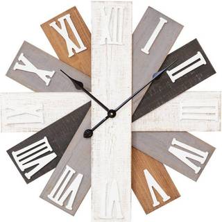 Hjem Træplanke Vægur i multi finish, 60 cm