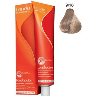Londa Professional Hårfarver og nuancer Londacolor Demi-permanent cremehårfarve 9/16 Lys blond aske violet 60 ml (1.200,00 kr / 1 l) - 60 ml
