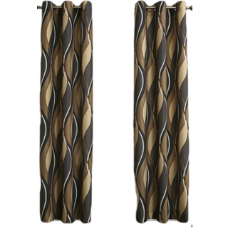 Nr. 918 krydser OGEE Print Semi-Sheer Grommet gardinpanel