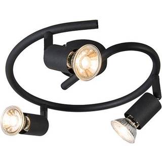 Industriel Spotlight Sort Curl 3-lys - Jeany
