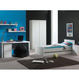 Computervogn med skuffer – Lara, hvid