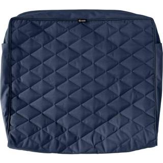 Klassisk tilbehør Montlake Fadesafe Fadesafe Vandafvisende 25 x 22 x 4 tommer bred back lounge quiltet pude-dækning Navy