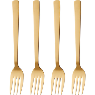 Aida Raw gaffel 4-pak Guld