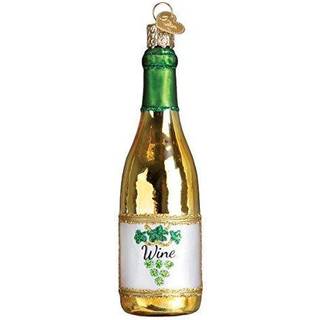 Old World Christmas Ornamenter: Voksne drikkevarer glasblæst ornamenter til juletræ hvidvin