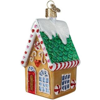 Old World Christmas 20064 Hjem gaver Glasblæst ornamenter til juletræ cookie cottage flerfarvet
